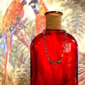 Hand made crystal necklace.